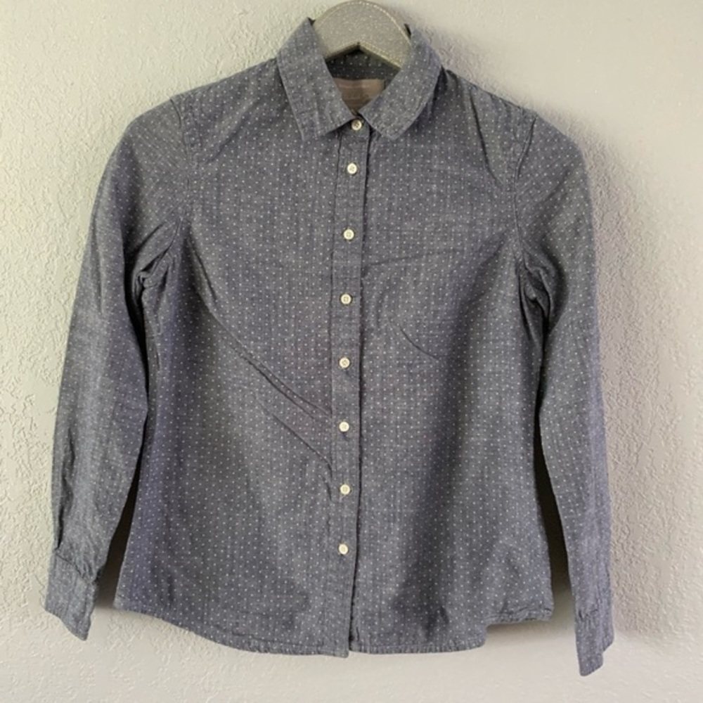 Banana Republic Polka Dot Button Down Shirt
